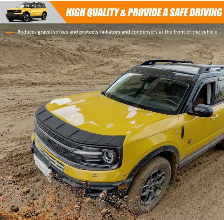 Hood Protector Compatible with 2021-2024 Bronco Sport Accessories Hood Guards Deflector Trim - Image 9