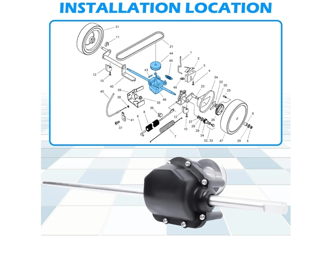 Lawn Mower Transmission 121-9178, Replaces1219178, 115-4652, 1154652, Compatible with Toro 55 & 22 Inch Recycler Lawn Mower - Image 6