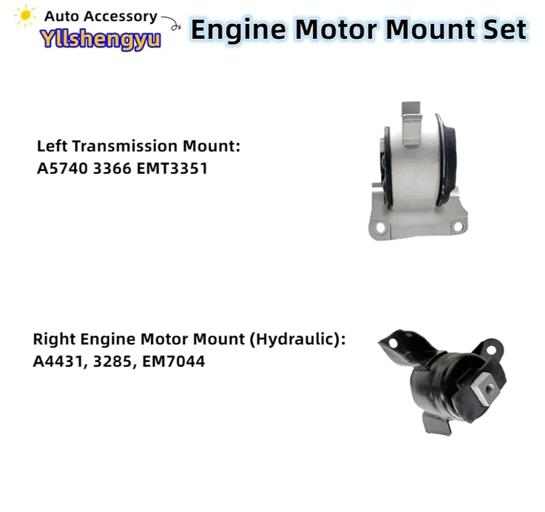 Engine Motor Mount Kit, 3 pack - Image 6