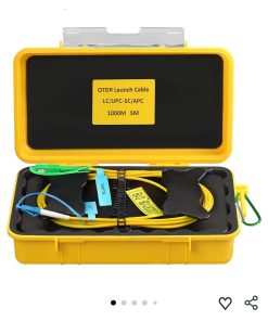 OTDR Launch Cable Box SCAPC-LCUPC 1000m OTDR Transmission Cable Box Single Mode (9/125) SM Fiber Tester Extension Line Fiber Dead Zone Eliminator FTTH Testing Tool