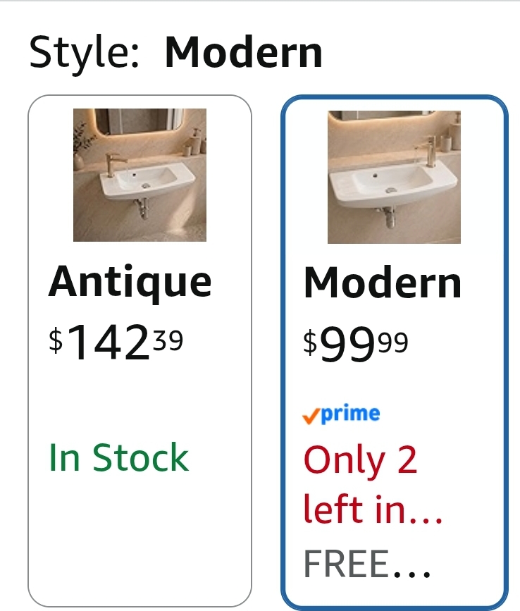 Small Wall Mount Sink, Renovators Supply Edgewood 20" Wide White Grade A Vitreous China Rectangular Small Porcelain Floating Bathroom Vessel Sink - Image 2