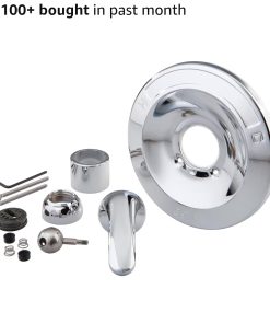 Delta Faucet Shower Handle Renovation Repair Trim Kit for Delta 600 Series Tub, Chrome RP54870