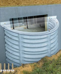 39'' x 16'' UV Basement Window Well Cover UV Resistant Polycarbonate for Snow and Rain Heavy Duty Egress Window Cover