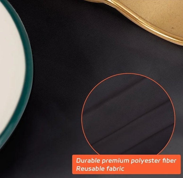 120 Inch Round Tablecloth, 10 Pack Black Stain Resistant and Wrinkle-Free Polyester Table Cover - Image 7