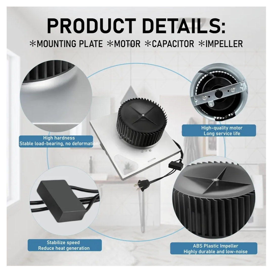 S97015157 Motor Assembly Compatible with Broan NuTone Bathroom Exhaust Fan - Image 5