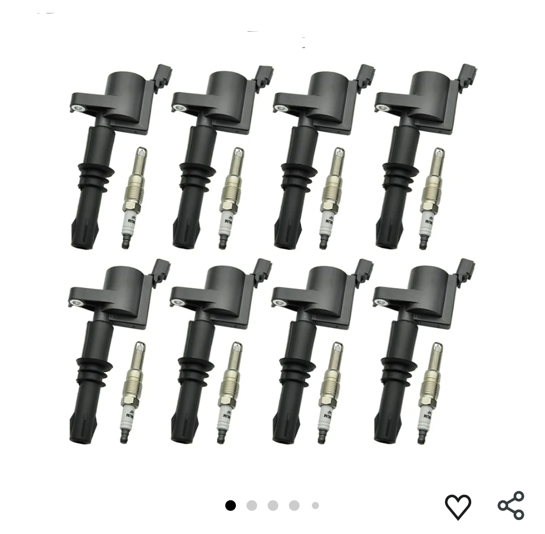 Set of 8 FD508 Ignition Coil Pack and SP515 Platinum Spark Plug