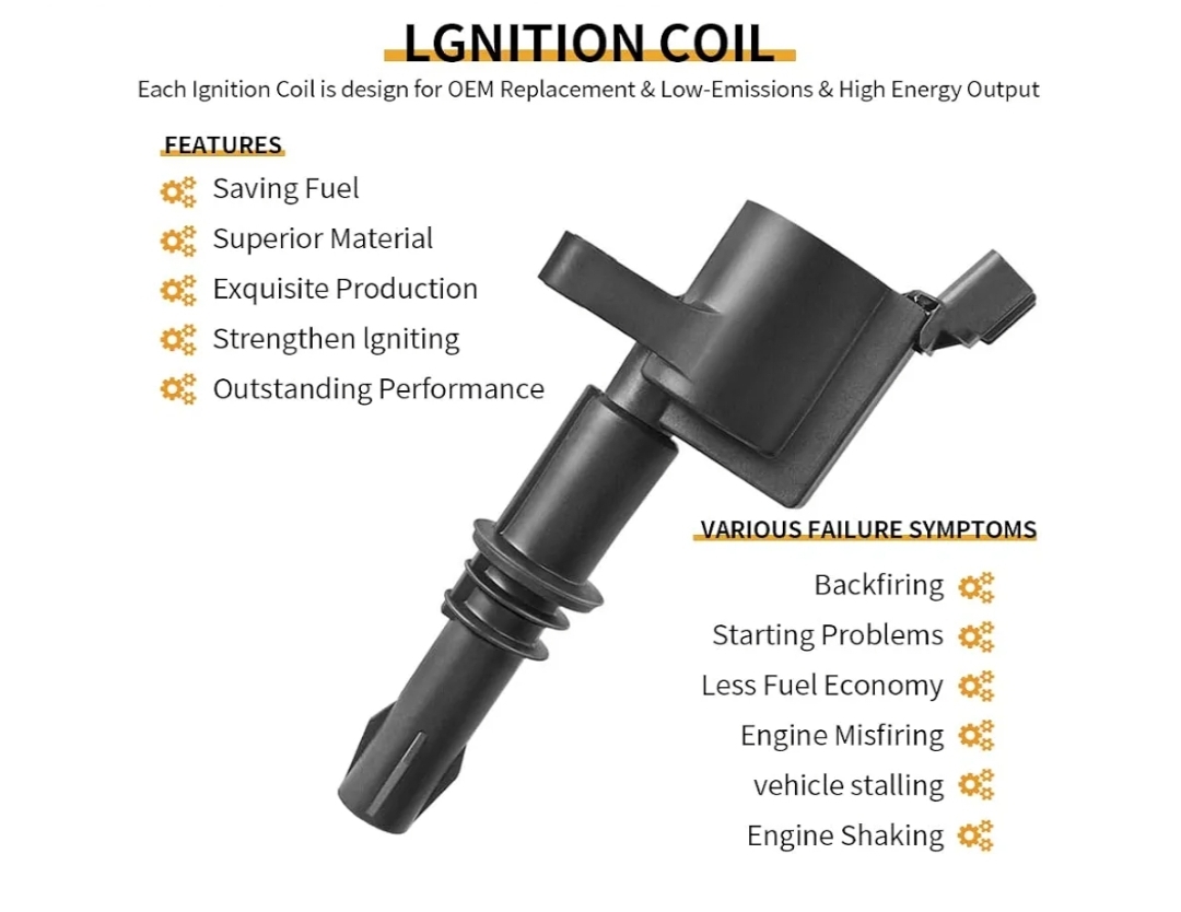 Set of 8 FD508 Ignition Coil Pack and SP515 Platinum Spark Plug - Image 8