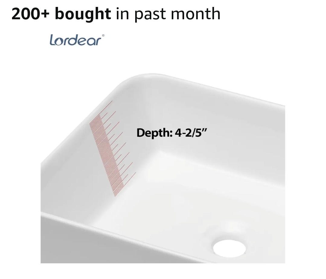 Rectangular Modern Above Counter Bathroom Sinks White 19x15 Inch Porcelain Ceramic Vessel Vanity Sink Art Basin - Image 8
