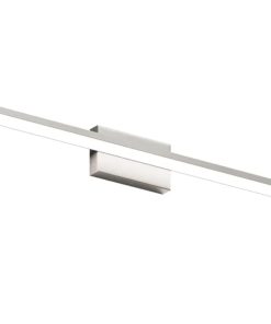 40" Brushed Nickel Vanity Light for Bathroom Metal Acrylic Modern LED Bathroom Light Fixtures Brushed Nickel