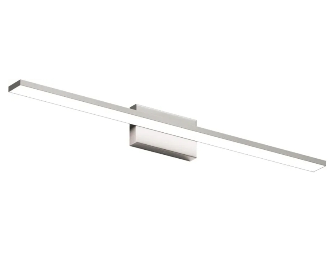 40" Brushed Nickel Vanity Light for Bathroom Metal Acrylic Modern LED Bathroom Light Fixtures Brushed Nickel