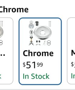 Alternative view of Trim Repair Kit Compatible with Delta RP54870 (Chrome)