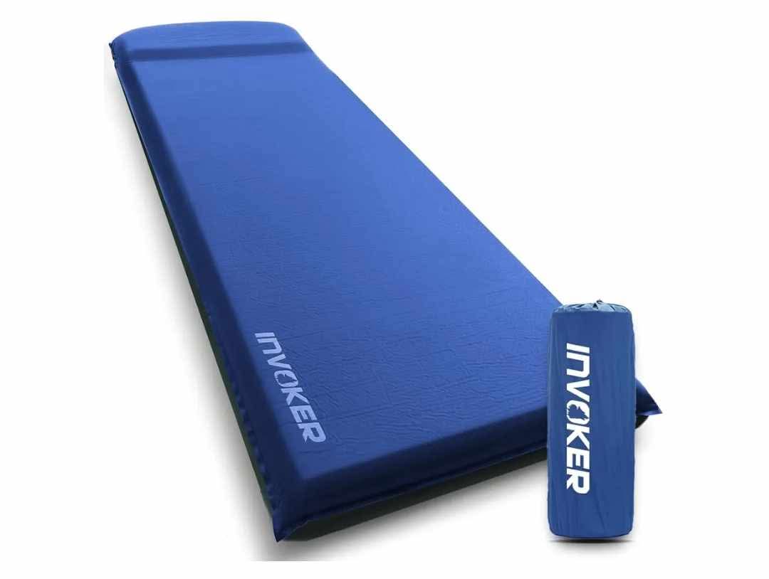 3.15" Camping Sleeping pad, Ultra-Thick Elasticity Foam Fast Self-Inflating 4-Season Insulated Durable Camping Mat Air Mattress