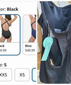 Alternative view of Beautikini Period Swimwear One Piece Backless Menstrual Swimsuit Crisscross Training Leakproof Bathing Suit for Girls Women, Small