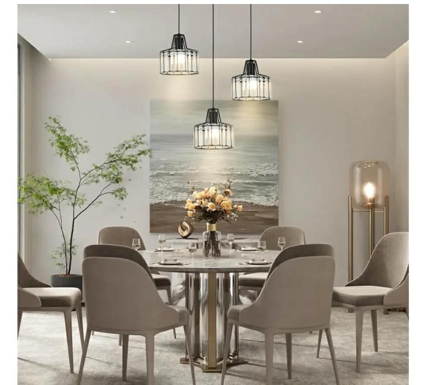 2pk Battery Operated Pendant Lights,Rechargeable Pendant Light with Remote, Crystal Pendant Light Fixtures - Image 10
