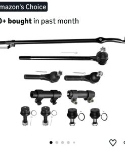10pcs 4WD Front Suspension Kit Inner Tie Rod End Outer Tie Rod End Adjusting Sleeve Lower Ball Joint Upper Ball Joint