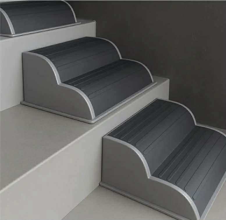 2-Step Modular Dog Ramp - Portable Non-Slip Stairs for Small Dogs with High Support, 9.5" D Lightweight Plastic Pet Steps - Image 8