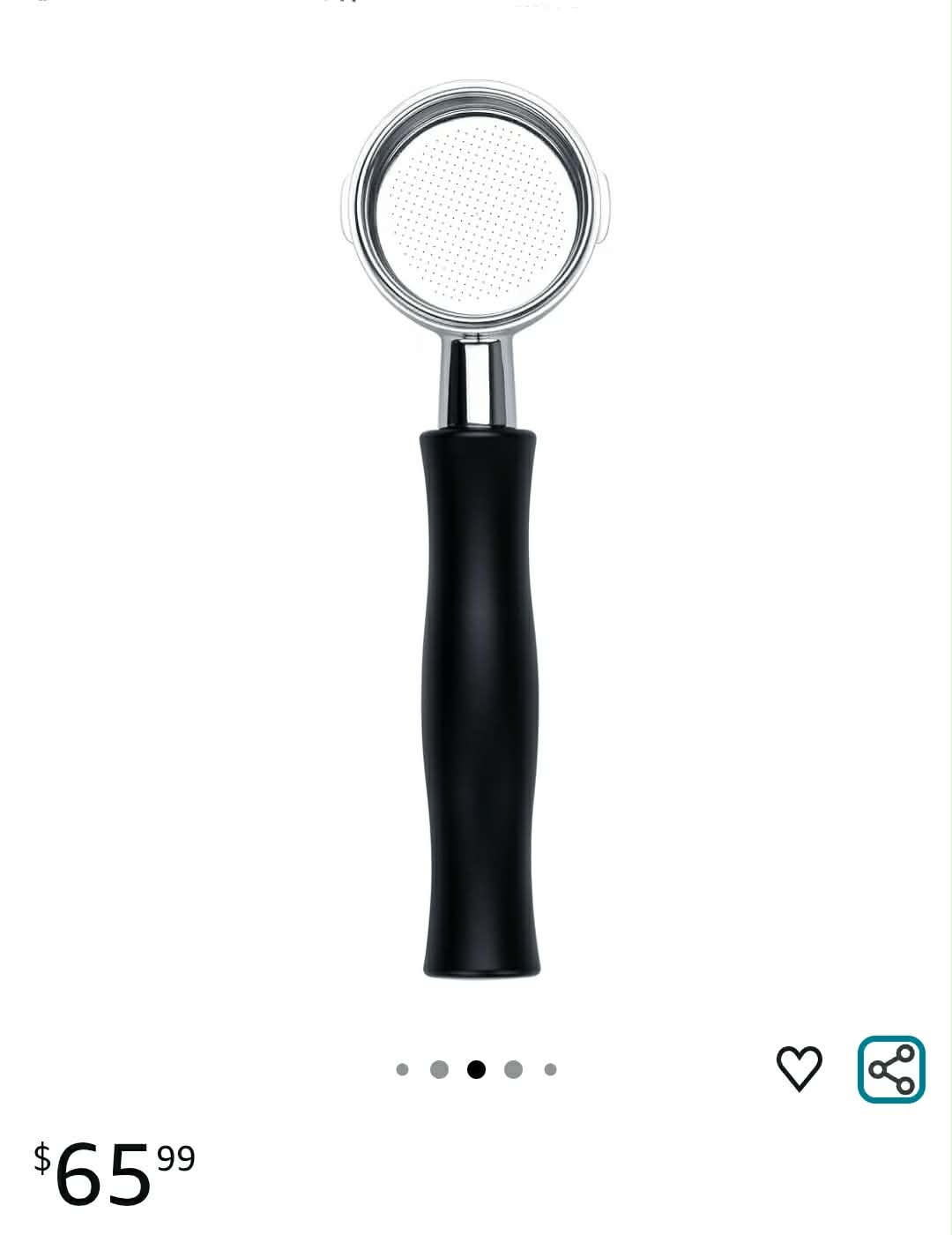 51mm Bottomless Portafilter Compatible with La Pavoni Lever Millennium Machines