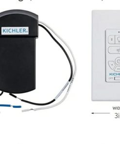 AC Standard Limited Function Wall Control System, Modern, Slim Design, 3 Speed Settings, Breeze Mode