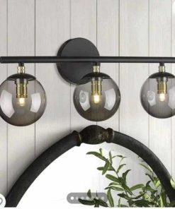 3-Light Vanity Light 21.26 Inch, Oil Rubbed Bronze Finish with Globe Glass Shade