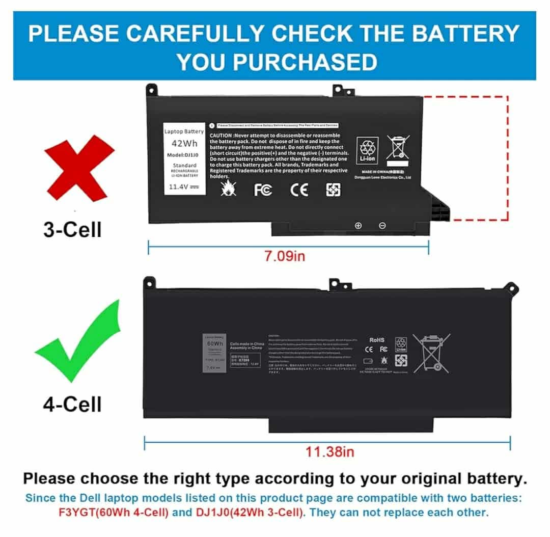Laptop Battery for Dell Latitude - Image 6