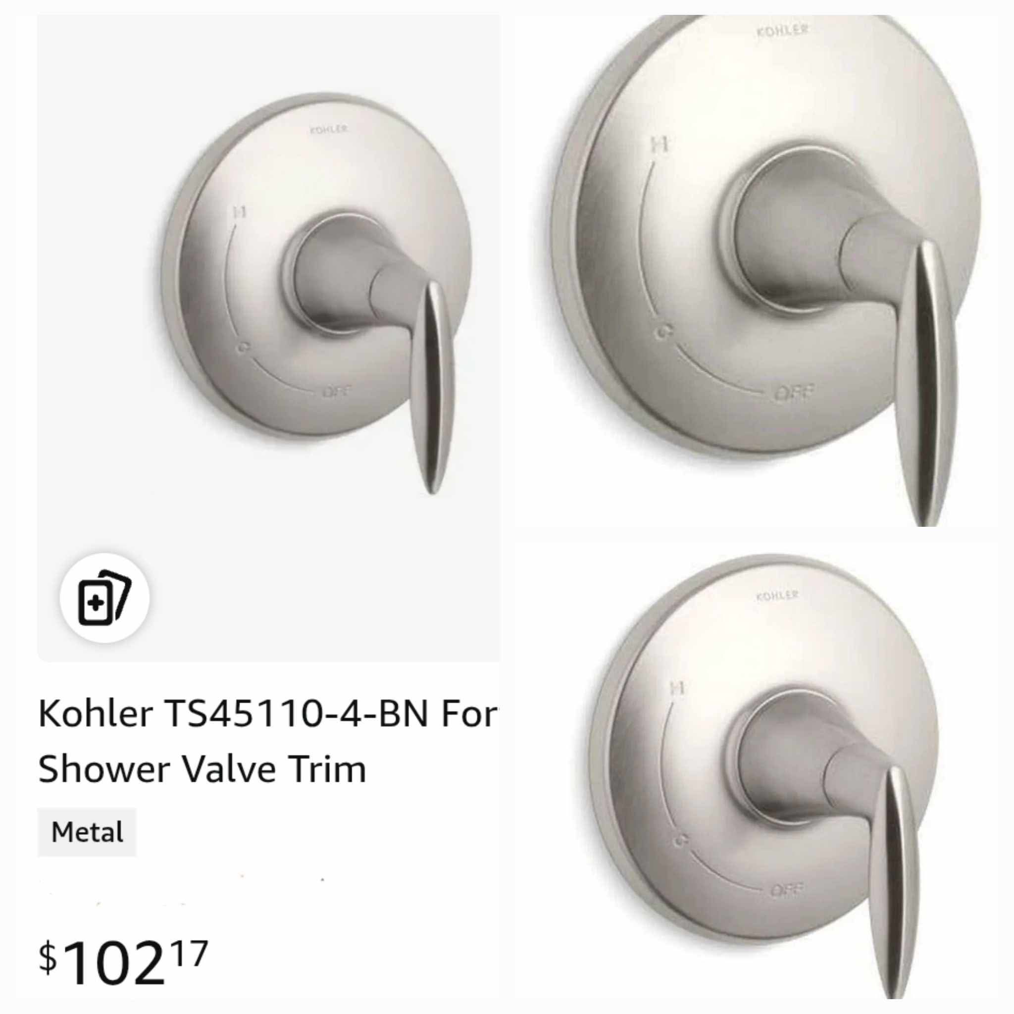 Kohler TS45110-4-BN Forte Shower Valve Trim - Image 4