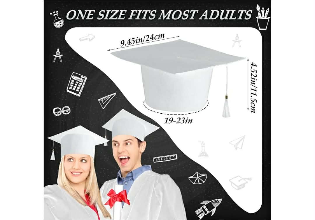 36 Pcs Adult/Kid Graduation Cap with Tassel Felt Grad Hat - Image 4
