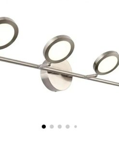 LED Bathroom Lights Fixtures, 4-Lights Vanity Lights Adjustable 20W 29.92" Inch 4000K Nickel Finish Swing Arm Up and Down Wall Sconces