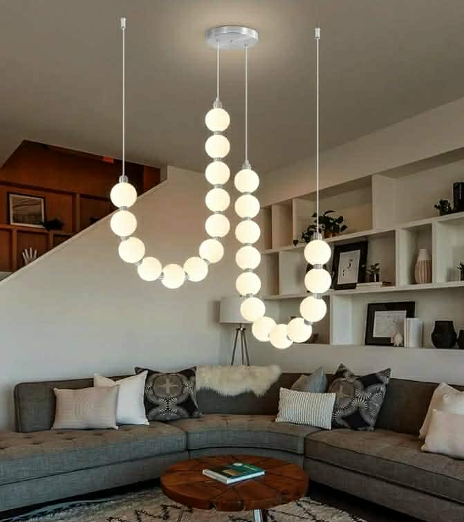Modern Chandeliers LED Dimmable Light Acrylic Balls Ceiling Pendant Lighting - Image 12