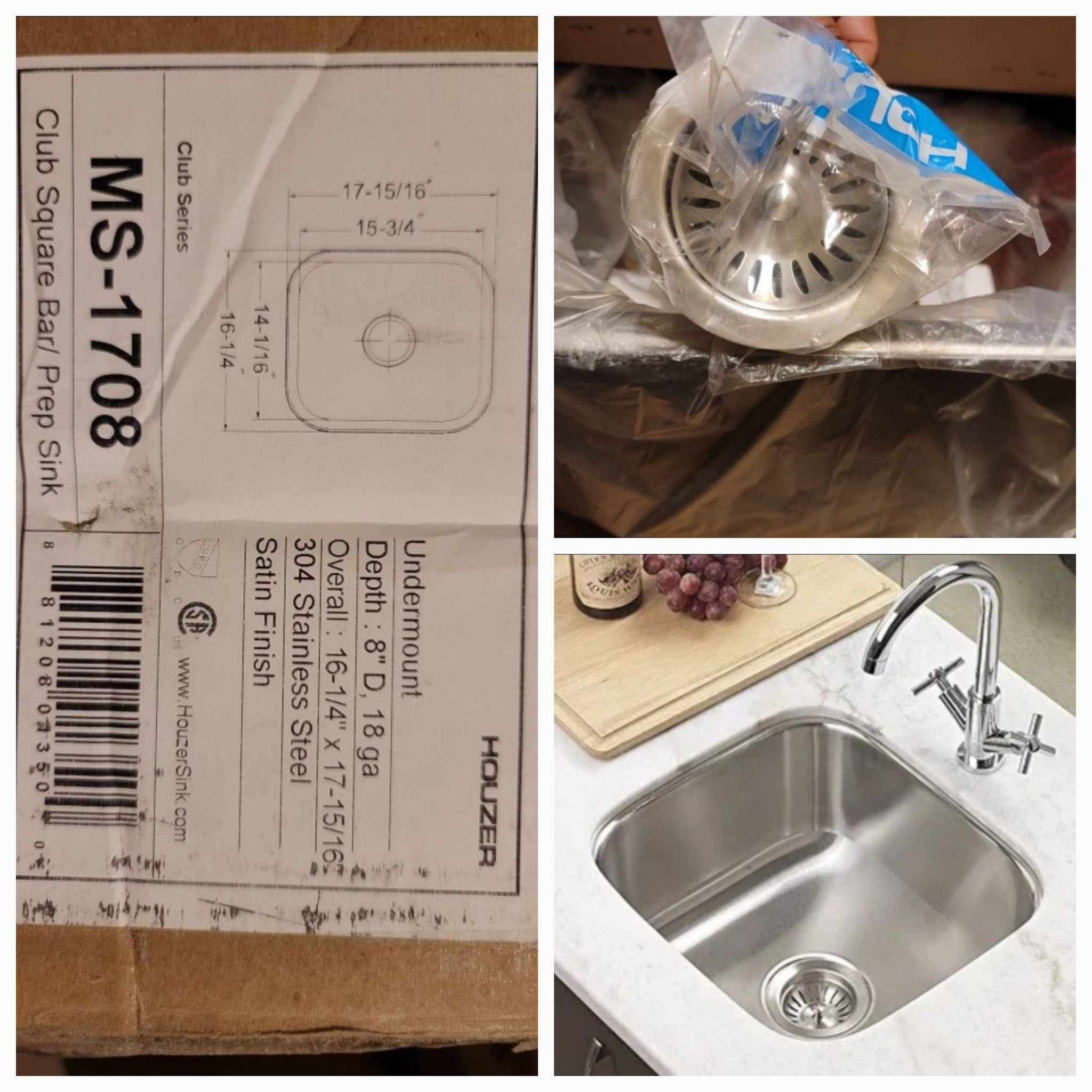 Stainless Steel Kitchen Sink for Bar & Prep: 17 Inch Undermount Single Bowl Sink with Strainer - Image 15