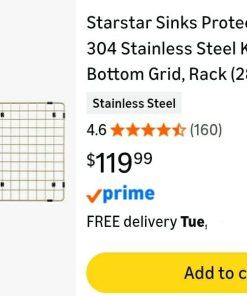 Sinks Protector Matte Gold 304 Stainless Steel Kitchen Sink Bottom Grid, Rack (29 x 15)