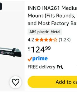 Alternative view of Medium Universal Mount (Fits Rounds, Square, Aero and Most Factory Bars) Fairing for Mid-Size Cars and SUV's - 40-Inch (Black)