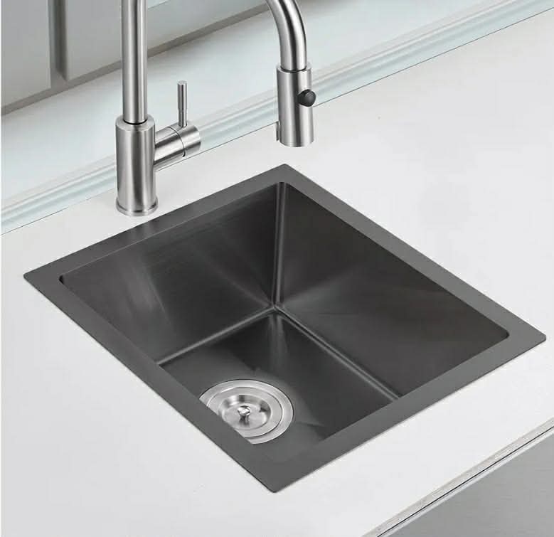 15×17 Inch Black Bar Sink,304 Stainless Steel Single Bowl 8 Inch Deep - Image 7