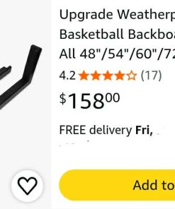 Alternative view of Upgrade Weatherproof Pro-Style Basketball Backboard Padding, 60" Basketball Systems