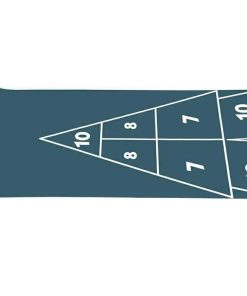 1 Pack Shuffleboard Tabletop Game Board 30 x 180 Inch Shuffleboard Court PVC Family Board Curling Game Equipment Blue