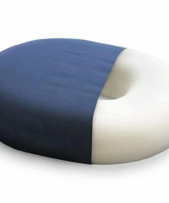 Seat Cushion Donut Pillow and Chair Pillow for Tailbone Pain Relief, Hemorrhoids, Prostate, Pregnancy, Post Natal, Pressure Relief and Surgery, 18 x 15 x 3, Navy