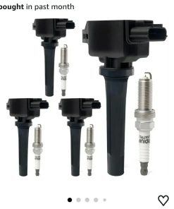 Set of 4 Ignition Coil Packs & Iridium Spark Plugs Compatible with 2.0L 2.5L 2012-2019 Mazda 3, 2016-2018 3 Sport, 2014-2017 Mazda 6, 2016-2020 CX-3, 2013-2018 CX-5, 2016-2018 MX-5 Miata Replace