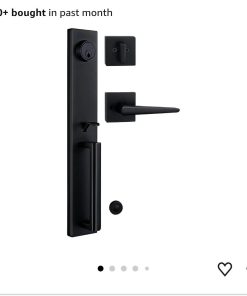 Iron Black Front Double Door Handleset (KEYED HANDLESET)