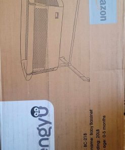 Alternative view of Baby Bassinet Bedside Sleeper - Adjustable Crib All Mesh Co-Sleeper for Newborn Girl and Boy Infant Bed (UpBlue