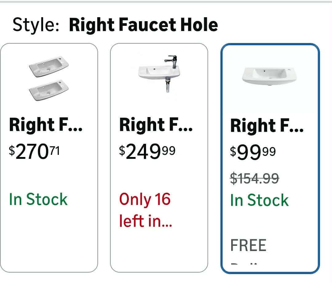 Small Wall Mount Sink, Renovators Supply Edgewood 20" Wide White Grade A Vitreous China Rectangular Small Porcelain Floating Bathroom Vessel Sink - Image 5