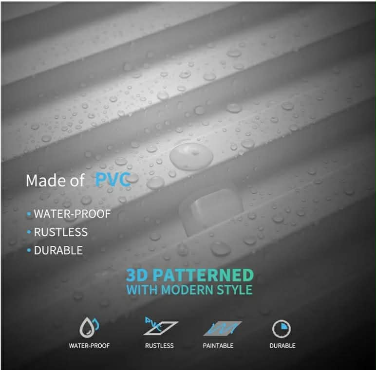 12-Pack Slat Design 3D Wall Panels for Interior Wall Decor, 2x4 FT PVC Decorative Drop Ceiling Tiles - White - Image 12