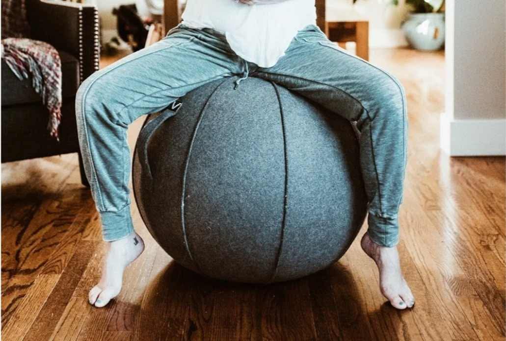 Premium Ergonomic Sitting Ball Chair, Felt, Standard Size (22 to 24 inches) - Image 8