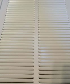 Alternative view of White Vent Cover Grill for Sidewall and Ceiling, HAVC Cold Air Return Vent Cover, Overall Size: 25.8"W X 13.8"H