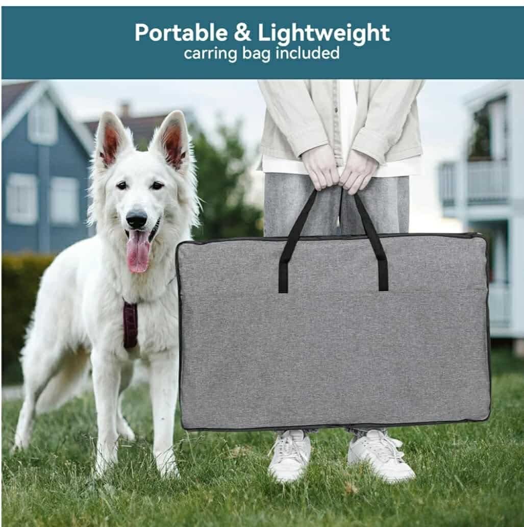 Portable Dog Playpen for Large Dogs Cats with Water Bottle Holder and Carrying 4 - Image 8
