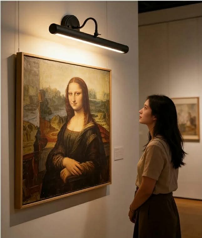 Hardwired Picture Lights for Wall, 28 Inch Black Vintage Picture Sconce, E12 Base, 330° Rotatable, 4-Light Gallery Art Lighting - Image 9