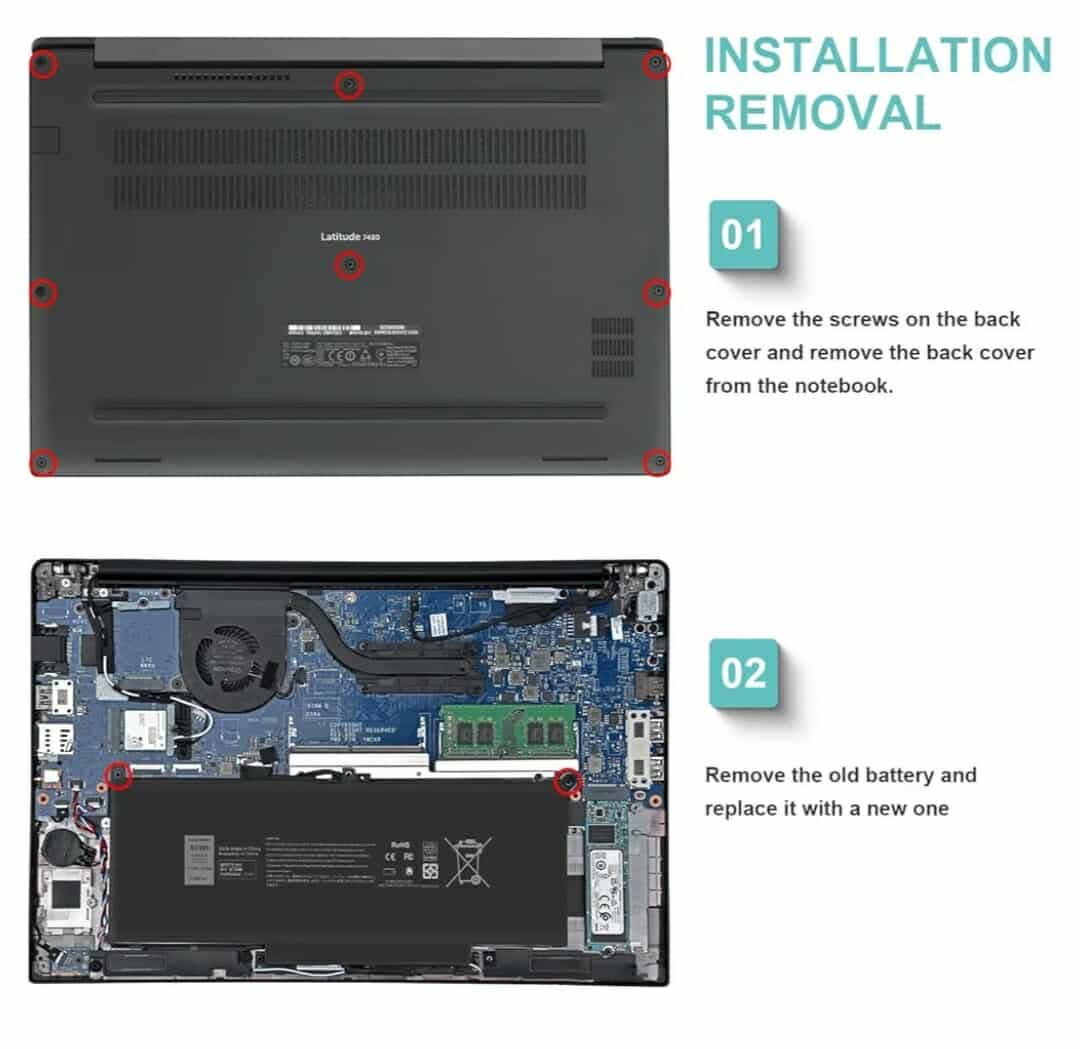 Laptop Battery for Dell Latitude - Image 9