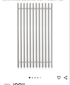 290-0348 Grill Grate Replacement Part for Alfresco LX2 ALXE 36 Inch Grill 8MM 304 Stainless Steel BBQ Cooking Grid for Alfresco ALX2 36 Inch, 18 3/4" x 10 3/8", 1 Pack