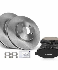 Alternative view of MERCEDES [2003-2009] Brake Rotor + Brake Pad, Set of 6, Front Driver & Passenger, A-Premium APBRPR1303