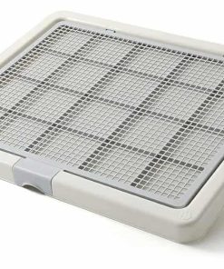 Smart Paws Large 76X62CM Pet Training Tray, Pet Training Pads Holder, Pet Toilet (Grey)