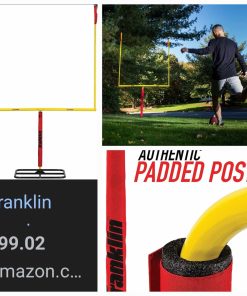 Alternative view of Franklin Sports Authentic Steel Football Goal Post 8.5' x 5.5' - Post for Kids - Football Goal Post Set - Kicking Field Goals