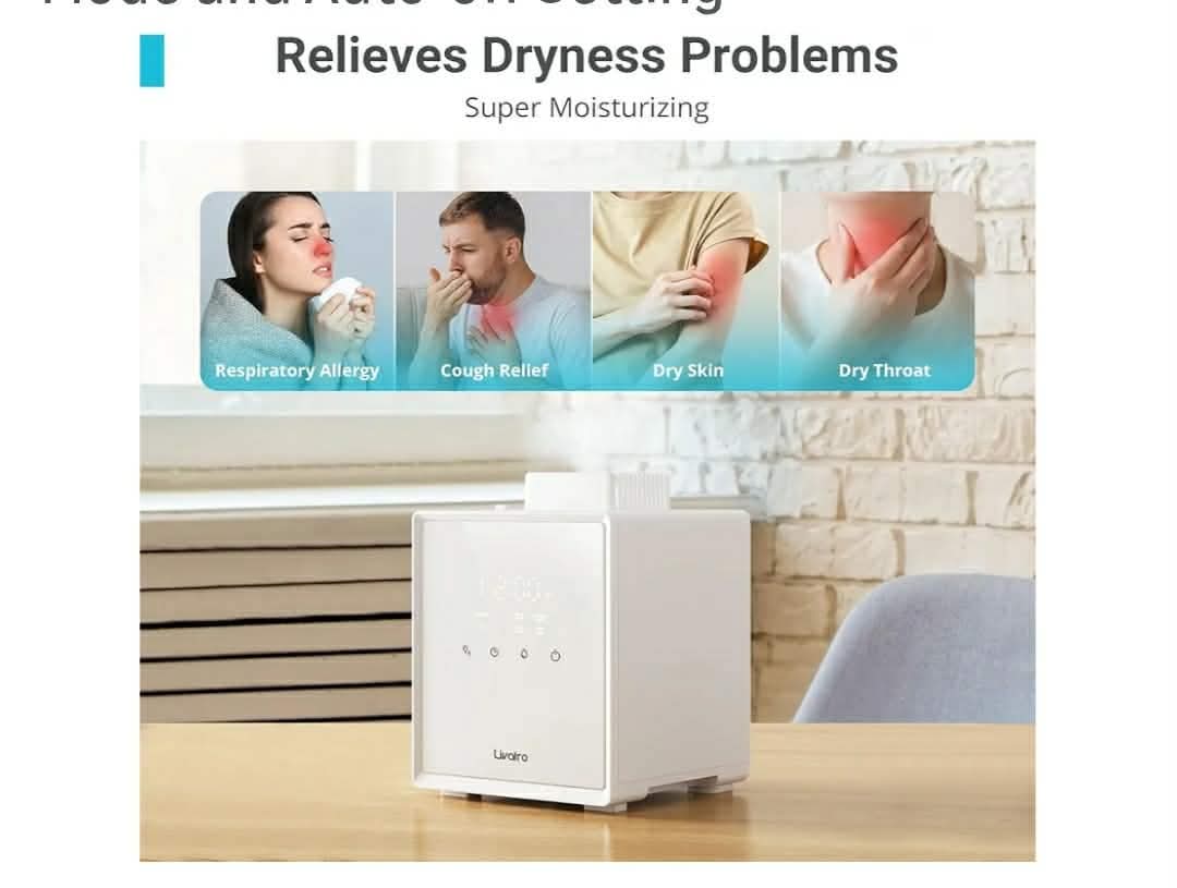 Stainless Steel Humidifier, 3L Warm Mist Humidifier, Easy Clean with Warm Steam Humidifier, Healthy Air Mist Humidifiers - Image 7